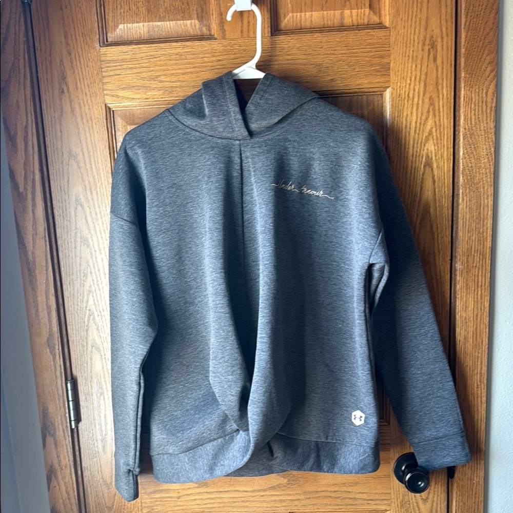 Under Armour Gray Hoodie with Twist Detail
